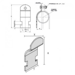 Grapa Unistrut 1 1/2″