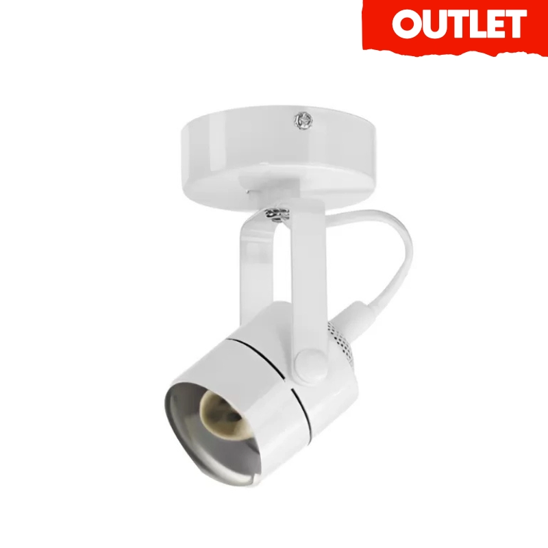 Spot De Sobreponer Socket Gu10 Cuerpo Blanco