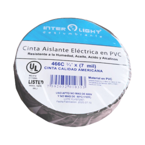Cinta Aislante En PVC Gris 18 Metros