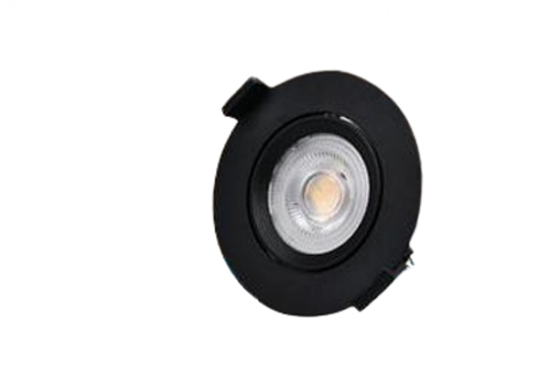 Bala Led Negra Integrada 05W 6500K Redonda