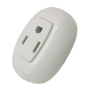 Toma Sencilla Con Polo Sobreponer Blanca