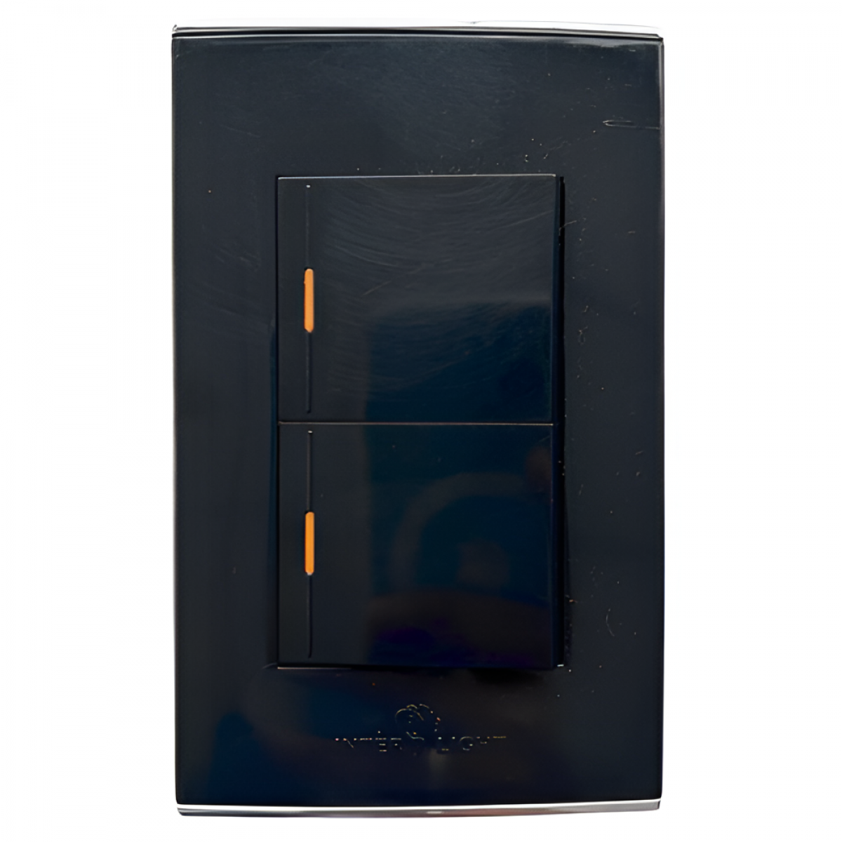 Interruptor Conmutable Doble Michell Negro BC1801