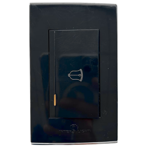 Botón Timbre Sencillo Michell Negro V1102