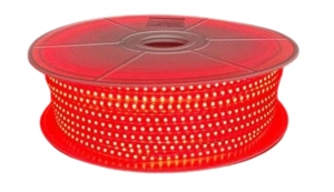 Cinta Led 120V Alta Potencia Rojo 8W 8MM 120 Led*M 100M